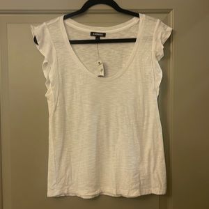 Express Ruffle Trim Top